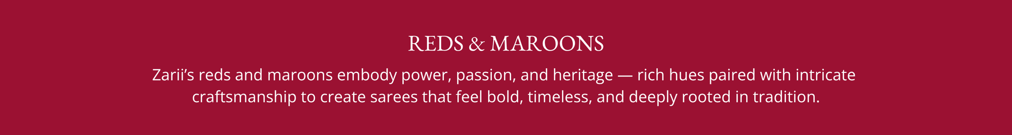 Classic Reds & Maroons