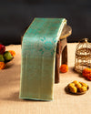 Light Green Pure Tissue Silk Saree with Intricate Motifs & Rich Pallu
