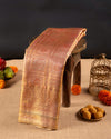 Gold Pure Tissue Silk Saree with Intricate Detailing & Rich Pallu