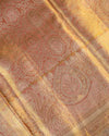 Peach Pure Tissue Silk Saree with Intricate Detailing & Rich Pallu