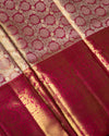 Pink Tissue Silk Saree with Intricate Weave, Border & Rich Pallu