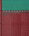 Parrot Green and Maroon Pure Silk Saree