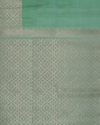 Pista Green & Antique Gold Pure Silk Saree with Zari Accents