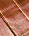 Pink-Gold Pure Tissue Silk Saree with Intricate Detailing & Rich Pallu