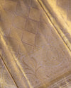 Lavender and Gold Pure Tissue Silk Saree with Intricate Detailing & Rich Pallu