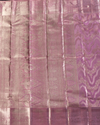 Pastel Pink Pure Tissue Silk Saree with Silver Zari and Unconventional Floral Motifs