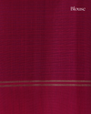 Dark Blue Handloom Soft Silk Saree with Subtle Stripes & Vibrant Orange Contrast Pallu