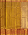 Red and Gold Pure Tissue Silk Saree with Gold Brocade & Rich Pallu