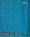 Bright Yellow Handloom Soft Silk Saree with Raindrop Motifs & Deep Blue Contrast Pallu