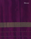 Dual-Tone Pure Silk Saree in Purple and Teal with Bold Zari Motifs