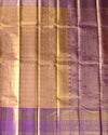 Purple Pure Tissue Silk Saree with Intricate Weave & Rich Pallu