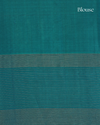 Emerald Green and Mango Yellow Pure Silk Saree with Leaf Motif
