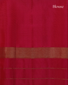 Coral Red & Rani Pink Pure Silk Saree with Zari Buttas