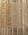 Light Gold Pure Tissue Silk Saree with Diamond Motifs & Rich Pallu