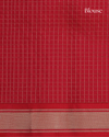 Parrot Green and Maroon Pure Silk Saree