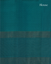 Teal & Deep Plum Pure Silk Saree with Diamond Zari Weave