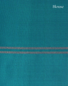 Teal Green & Vermilion Red Pure Silk Saree with Zari Butta