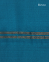 Black Handloom Soft Silk Saree with Aqua Blue Contrast Pallu & Geometric Zari Detailing