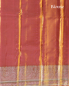 Pink-Gold Pure Tissue Silk Saree with Intricate Detailing & Rich Pallu