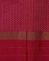 Coral Red & Rani Pink Pure Silk Saree with Zari Buttas