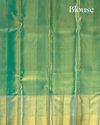 Green Pure Tissue Silk Brocade Saree with Broad Border and Rich Pallu
