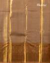 Gold Tissue Pure Silk Saree with Floral Brocade, Gold Zari & Rich Pallu