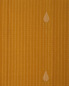 Fiery Vermilion and Marigold Pure Silk Saree with Traditional Zari Geometry