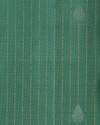 Mint Green and Antique Gold Pure Silk Saree with Temple Motif