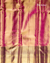 Pink and Purple Tissue Silk Saree with Intricate Weave & Rich Pallu