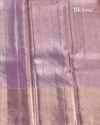 Pastel Purple Pure Tissue Silk Saree with Diamond Motifs and Rich Pallu