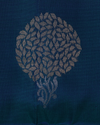 Dual-Tone Pure Silk Saree in Purple and Teal with Bold Zari Motifs