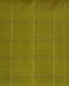 Olive Gold & Festive Pink Pure Silk Saree with Zigzag Zari Accents