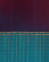 Teal and Maroon Pure Silk Saree
