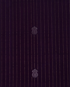 Teal & Deep Plum Pure Silk Saree with Diamond Zari Weave