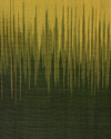 Vibrant Yellow Pure Handloom Silk Saree with Deep Green Contrast Border & Striped Pallu