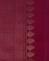 Dark Green Handloom Soft Silk Saree with Subtle Stripes & Deep Pink Contrast Pallu