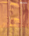Peach Pure Tissue Silk Saree with Intricate Detailing & Rich Pallu