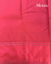 Navy Blue Silk Saree with Pink Temple Border & Contrast Pallu