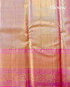 Pink Pure Silk Saree with Intricate Gold Brocade Body, Statement Border & Rich Pallu
