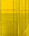 Yellow Handloom Soft Silk Saree with Floral Buttis & Grey-Tinted Blouse