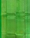 Pink Silk Saree with Traditional Motifs, Contrast Green Pallu & Blouse