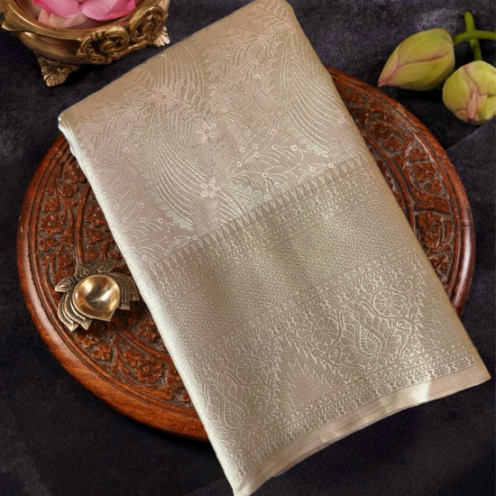 pink tissue silk saree