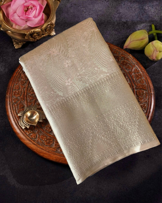 pink tissue silk saree